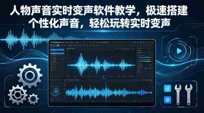人物声音实时变声软件教学,极速搭建个性化声音,轻松玩转实时变声