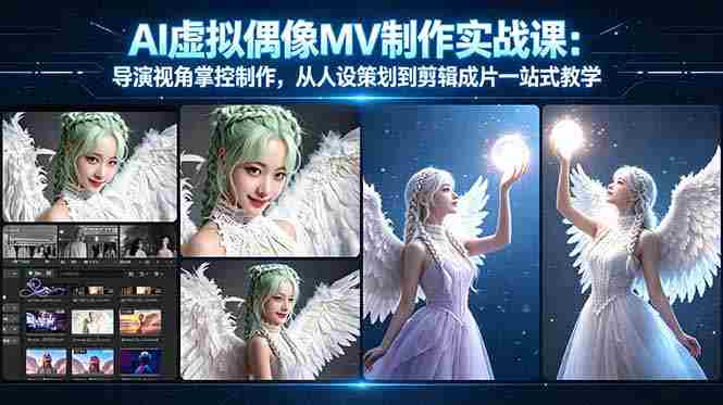 （17962期）AI虚拟偶像MV制作实战教学：导演视角掌控制作，从人设策划到剪辑成片一站式教学-中创网_分享创业项目_助您在家赚钱