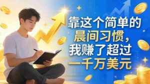 (17937期)付费文章:靠这个简单的晨间习惯,我赚了超过一千万美元-中创网_分享创业项目_助您在家赚钱