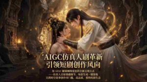 AIGC仿真人《合欢宗》短剧教学，用AIGC解锁缠绵爱恋的全新呈现方式，让跨时空故事创作零门槛、高品质，重构短剧生态-中创网_分享创业项目_助您在家赚钱