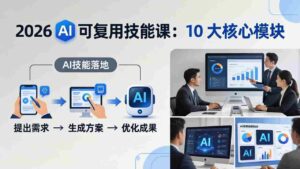 (17894期)2026AI可复用技能-4月新课:10大核心模块,手把手教你把AI用进工作、产出成果-中创网_分享创业项目_助您在家赚钱