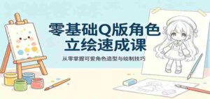 零基础Q版角色立绘速成课,从零掌握可爱角色造型与绘制技巧-中创网_分享创业项目_助您在家赚钱