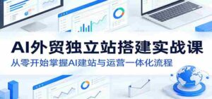 AI外贸独立站搭建实战课：从零开始掌握AI建站与运营一体化流程-中创网_分享创业项目_助您在家赚钱