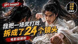 （18212期）用GPT-Image2，把一段武打对决拆成24个连续镜头，从人物建立、动作衔接、运镜节奏，到情绪爆发-中创网_分享创业项目_助您在家赚钱