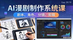 (18006期)AI漫剧制作系统课:0基础从0到1学会AI制作,掌握剧本、角色、分镜、剪辑全套技能,轻松做号变现-中创网_分享创业项目_助您在家赚钱