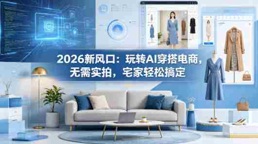 2026新风口:玩转AI穿搭电商,无需实拍,宅家轻松搞定