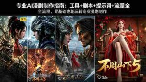 (18190期)专业AI漫剧制作指南:工具+剧本+提示词+流量全流程,零基础也能玩转专业漫剧制作-中创网_分享创业项目_助您在家赚钱