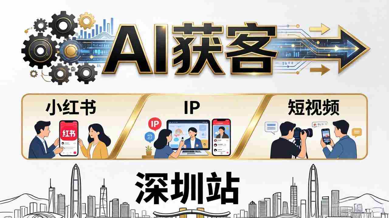 （18226期）2026AI获客大课深圳站：4月17日-19日3天2夜拆透小红书+IP+短视频，老板操盘手必来-中创网_分享创业项目_助您在家赚钱