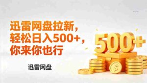 (17998期)迅雷网盘锐评拉新,轻松日入几张,小白副业首选-中创网_分享创业项目_助您在家赚钱