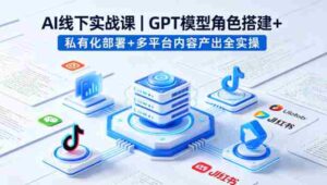 AI线下实战课,GPT模型角色搭建+私有化部署+多平台内容产出全实操-中创网_分享创业项目_助您在家赚钱