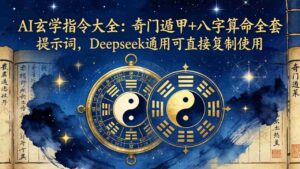 (18059期)AI玄学指令大全:奇门遁甲+八字算命全套提示词,Deepseek通用可直接复制使用-中创网_分享创业项目_助您在家赚钱