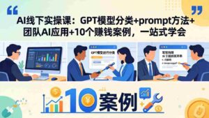 (18017期)AI线下实操课:GPT模型分类+prompt方法+团队AI应用+10个赚钱案例,一站式学会-中创网_分享创业项目_助您在家赚钱
