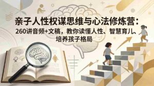 (18076期)亲子人性权谋思维与心法修炼营:260讲音频+文稿,教你读懂人性、智慧育儿、培养孩子格局-中创网_分享创业项目_助您在家赚钱