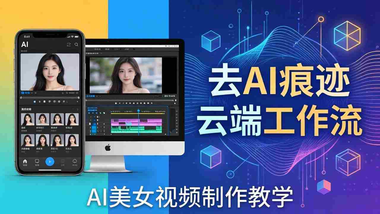 （17928期）AI美女视频制作教学：去AI痕迹，云端工作流出图，手机电脑均可，不需要配置-中创网_分享创业项目_助您在家赚钱