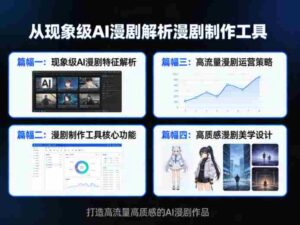 从现象级AI漫剧解析漫剧制作工具,四大篇幅带你了解漫剧,打造高流量高质感的AI漫剧作品-中创网_分享创业项目_助您在家赚钱