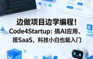 边做项目边学编程!Code4Startup:搞AI应用、搭SaaS,科技小白也能入门【原创双语字幕】-中创网_分享创业项目_助您在家赚钱