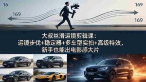 (18004期)大叔丝滑运镜剪辑课:运镜步伐+稳定器+多车型实拍+高级特效,新手也能出电影感大片-中创网_分享创业项目_助您在家赚钱