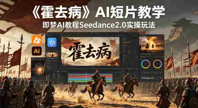 《霍去病》AI短片教学，即梦AI教程Seedance2.0实操玩法-中创网_分享创业项目_助您在家赚钱