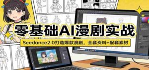 零基础AI漫剧实战:Seedance2.0打造爆款漫剧,全套资料+配套素材-中创网_分享创业项目_助您在家赚钱