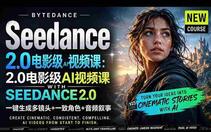 字节跳动的Seedance 2.0 AI电影视频生成制作教程，一键生成多镜头+一致角色+音频叙事-中英字幕-中创网_分享创业项目_助您在家赚钱