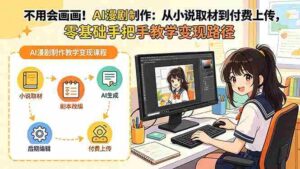 （18439期）不用会画画！AI漫剧制作：从小说取材到付费上传，零基础手把手教学变现路径-中创网_分享创业项目_助您在家赚钱