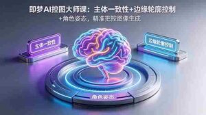 (18619期)即梦AI控图大师课:主体一致性+边缘轮廓控制+角色姿态,精准把控图像生成-中创网_分享创业项目_助您在家赚钱