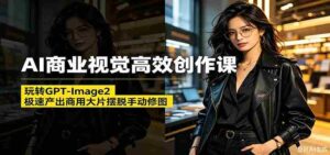 AI商业视觉高效创作课:玩转GPT-Image2,极速产出商用大片摆脱手动修图-中创网_分享创业项目_助您在家赚钱