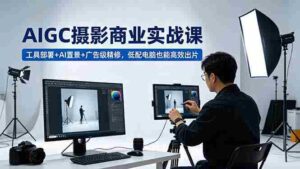 (18436期)AIGC 摄影商业实战课,工具部署+AI置景+广告级精修,低配电脑也能高效出片-中创网_分享创业项目_助您在家赚钱
