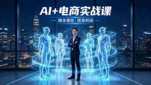 (18328期)AI+电商实战课,1人+N个AI 智能体,把SOP变AI员工,实现降本增效提高利润-中创网_分享创业项目_助您在家赚钱