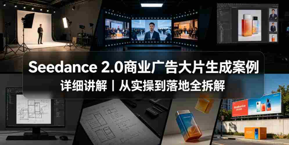 Seedance 2.0商业广告大片生成案例详细讲解|从实操到落地全拆解