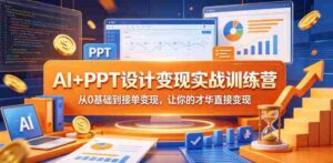 AI+PPT设计变现实战训练营,从0基础到接单变现,让你的才华直接变现-中创网_分享创业项目_助您在家赚钱