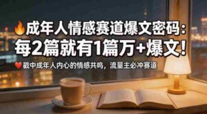 公众号流量主成年人情感心理赛道,流量最大,受众最广的主流赛道之一,平均每2篇就有1篇万爆文章-中创网_分享创业项目_助您在家赚钱