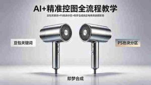 （18331期）AI+精准控图全流程教学 豆包关键词+PS色块分区+即梦合成搞定电商高级摄影图-中创网_分享创业项目_助您在家赚钱