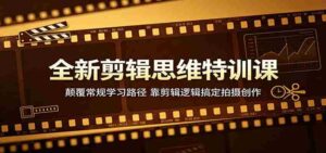 全新剪辑思维特训课：颠覆常规学习路径，靠剪辑逻辑搞定拍摄创作-中创网_分享创业项目_助您在家赚钱