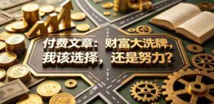 付费文章:财富大洗牌,我该选择,还是努力?-中创网_分享创业项目_助您在家赚钱