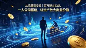 (18645期)从流量到变现|百万博主实战,一人公司搭建,轻资产放大商业价值-中创网_分享创业项目_助您在家赚钱