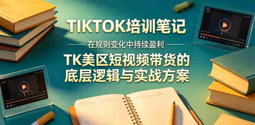 视界跨境TIKTOK4月17培训笔记,在规则变化中持续盈利,TK美区短视频带货的底层逻辑与实战方案【文档】