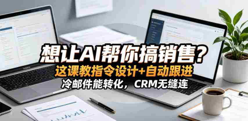 想让AI帮你搞销售？这课教指令设计+自动跟进，冷邮件能转化，CRM无缝连！【原创双语字幕】-中创网_分享创业项目_助您在家赚钱