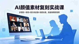 (18450期)AI颜值素材复刻实战课,多图控一致性+提示词反推+洗图去重,批量做爆款视频-中创网_分享创业项目_助您在家赚钱