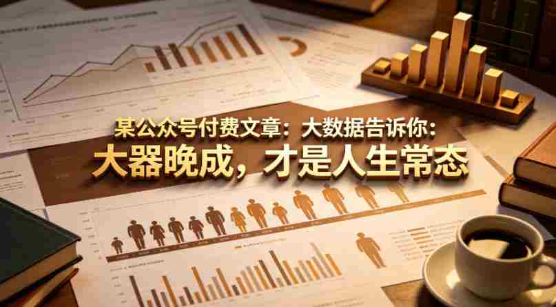 某公众号付费文章:大数据告诉你:大器晚成,才是人生常态