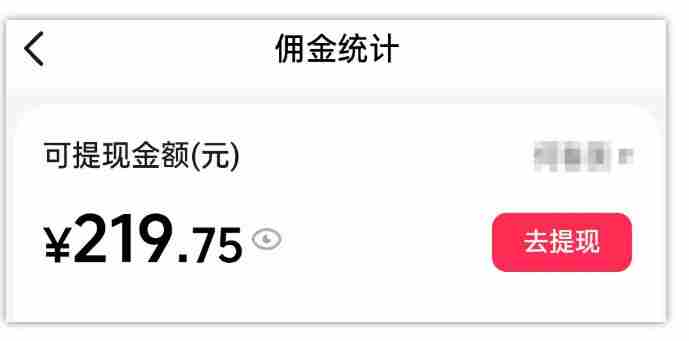 AI图文带货项目，操作2周卖出37件，已结算佣金219