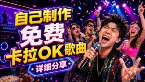 零基础AI制作免费卡拉OK视频教程,从歌曲生成、音轨分离到字幕制作、视频导出,手把手教学-中创网_分享创业项目_助您在家赚钱
