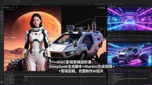 (18475期)AIGC影视剪辑进阶课:DeepSeek生成脚本+Martini生成视频+剪辑后期,完整制作AI短片-中创网_分享创业项目_助您在家赚钱
