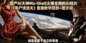 国产AI大神Mx-Shell火爆全网的AI短片《丧尸清道夫》直播教学回放+提示词-中创网_分享创业项目_助您在家赚钱