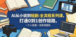 AI从小说到短剧全流程系列课,打通0到1创作链路,一个人就是一支影视团队-中创网_分享创业项目_助您在家赚钱
