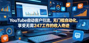 YouTube自动客户引流,无门槛自动化,享受无需247工作的收入奇迹!【原创双语字幕】-中创网_分享创业项目_助您在家赚钱