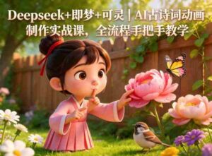 Deepseek+即梦+可灵|AI古诗词动画制作实战课,全流程手把手教学-中创网_分享创业项目_助您在家赚钱