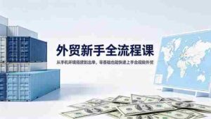 (18481期)外贸新手全流程课:从手机环境搭建到出单,零基础也能快速上手合规做外贸-中创网_分享创业项目_助您在家赚钱