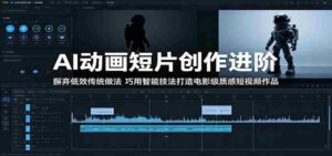 AI动画短片创作进阶：摒弃低效传统做法，巧用智能技法打造电影级质感短视频作品-中创网_分享创业项目_助您在家赚钱
