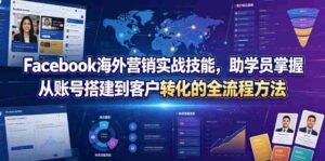 Facebook海外营销实战技能,助学员掌握从账号搭建到客户转化的全流程方法-中创网_分享创业项目_助您在家赚钱